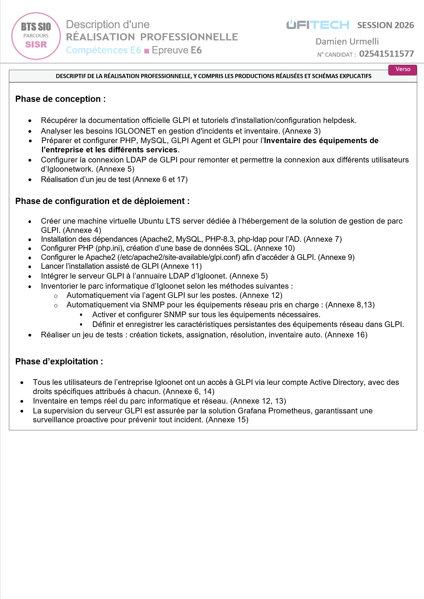 Synopsys GLPI 2