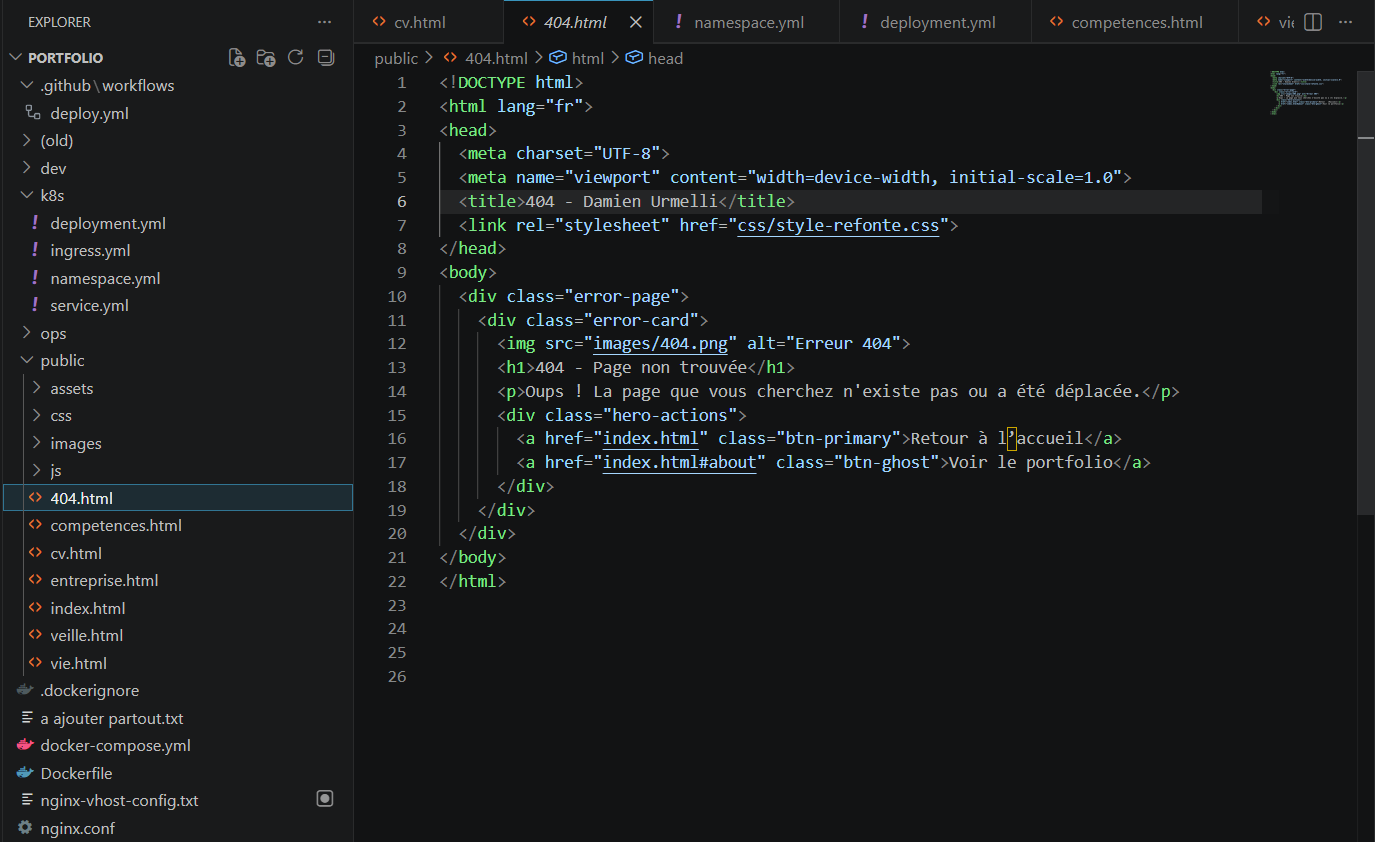 Code source portfolio